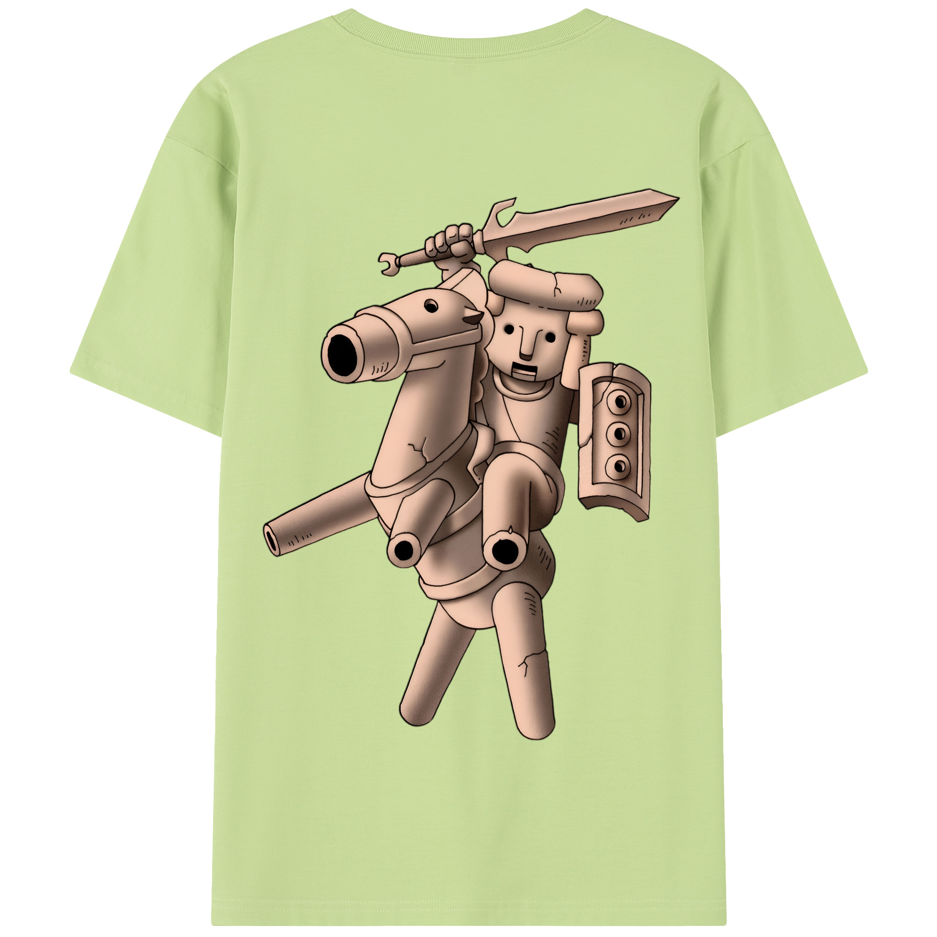 （画像用） ドラゴンクエスト Doragon Kuesuto Dragon Quest 綿100％半袖Tシャツ（背面プリント）